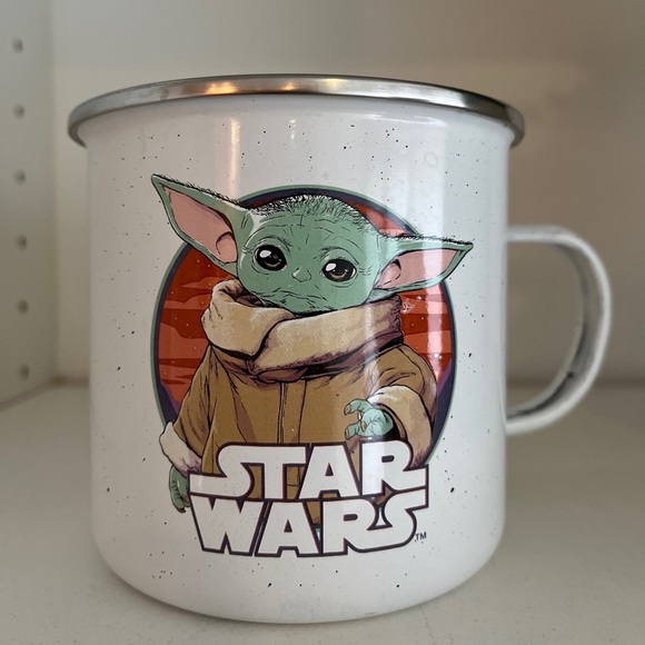 Star Wars Other - Disney The Mandalorian The Child Grogu 21 oz Enamel Metal Camper Camping Mug